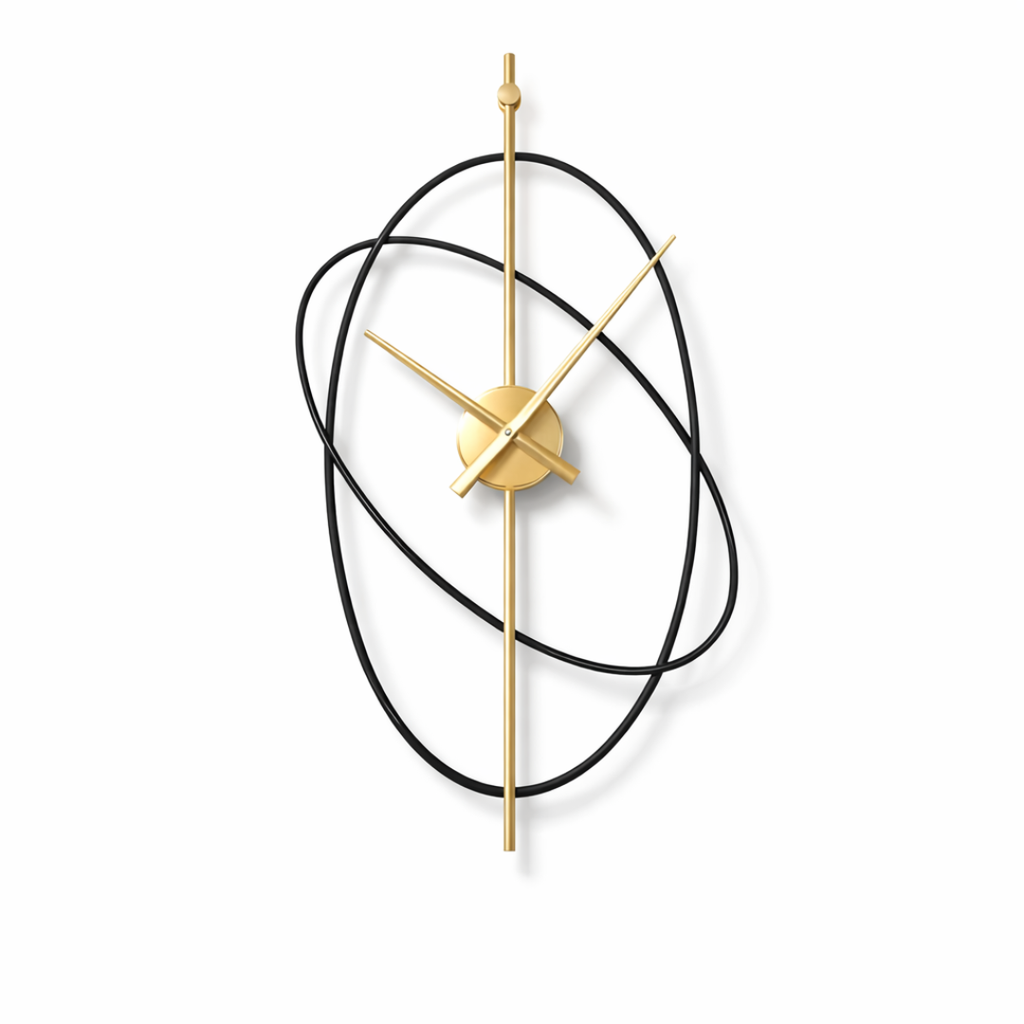 Grande Horloge murale design ORBITA 50cm en métal