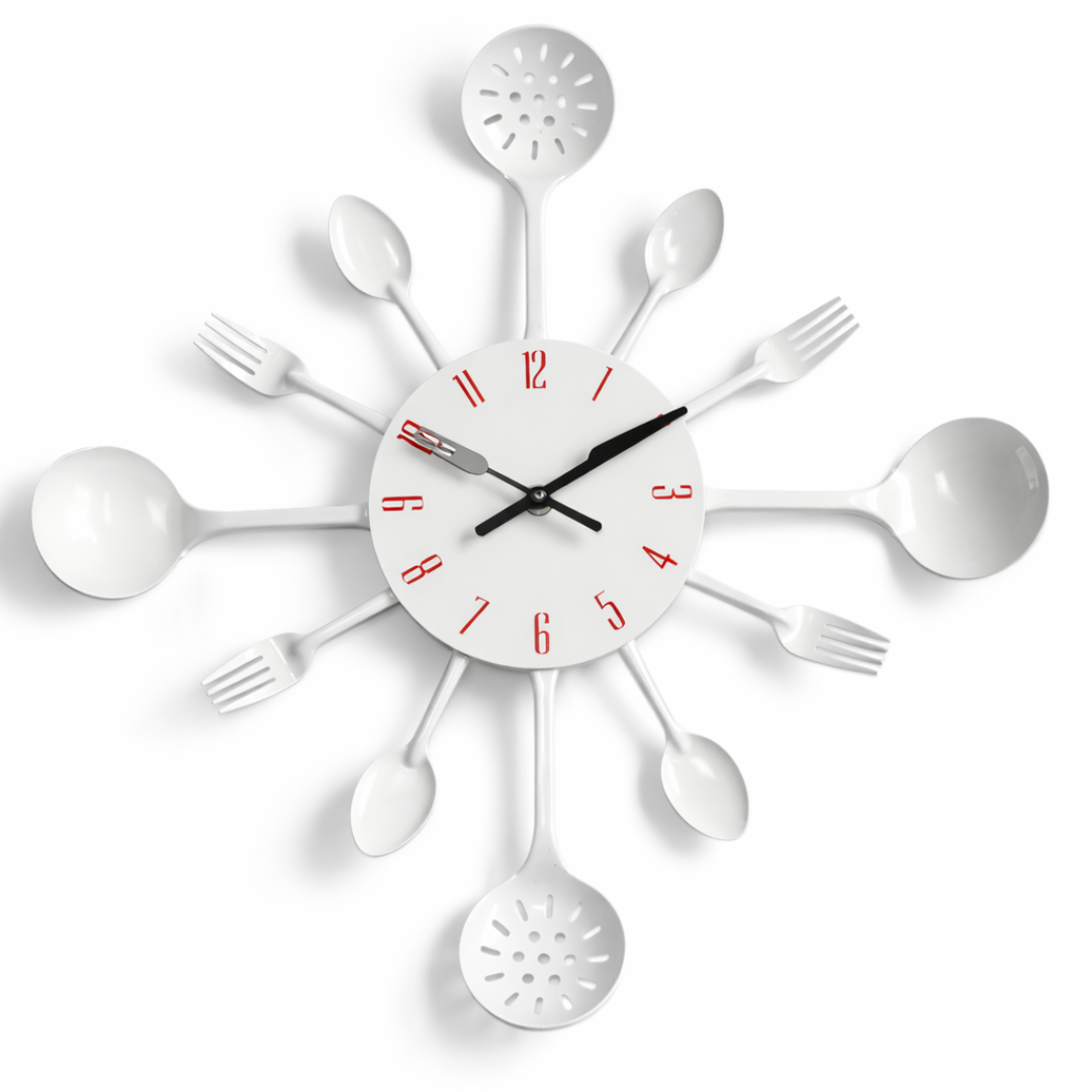 Horloge murale FØRK 40 cm en fer pour cuisine
