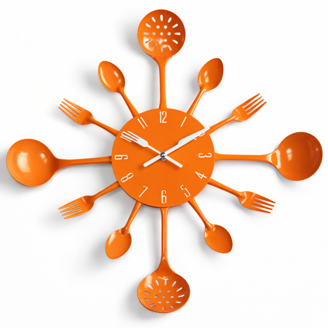 Horloge murale FØRK 40 cm en fer pour cuisine