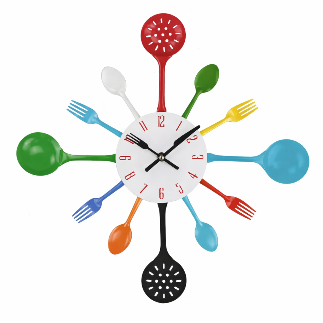 Horloge murale FØRK 40 cm en fer pour cuisine