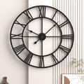 Grande Horloge murale design romaine EPURE 40 cm en métal