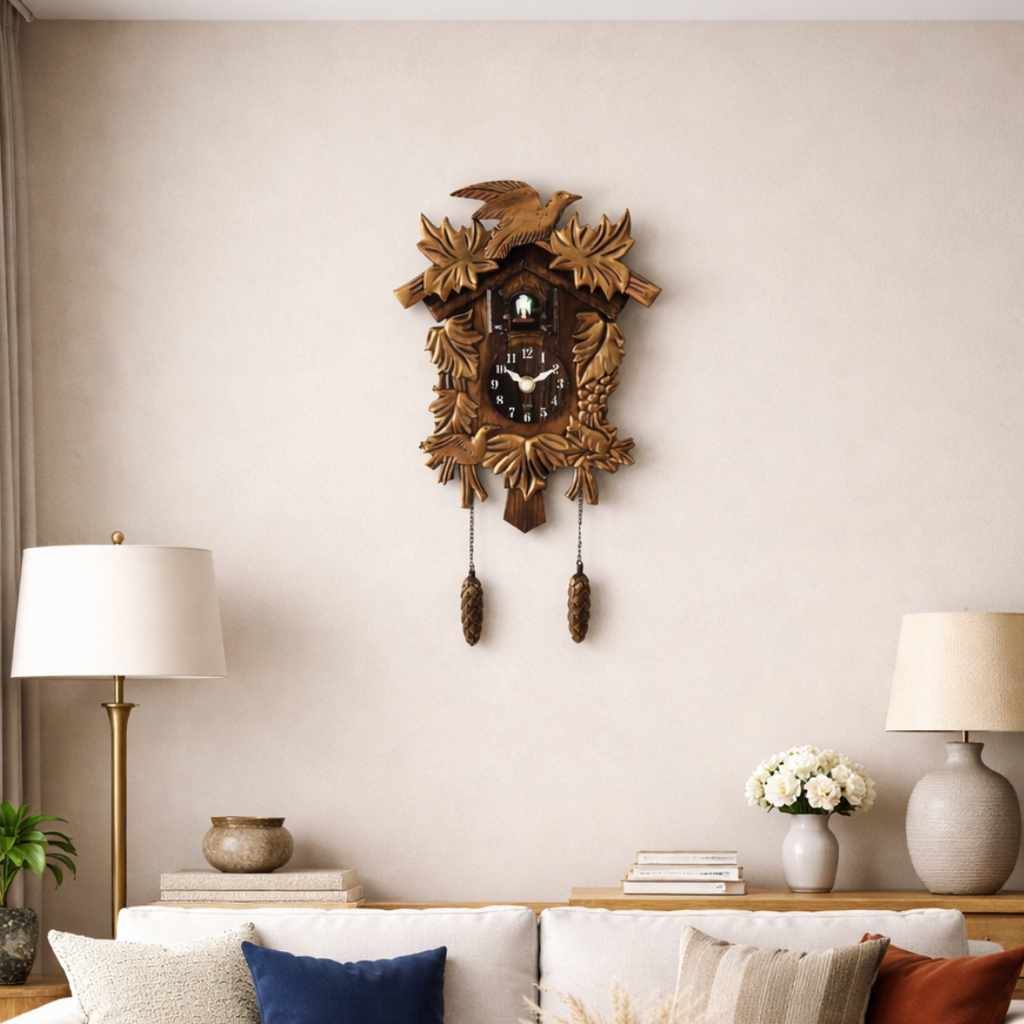 Grande Horloge murale coucou FORÊT NOIRE 38cm