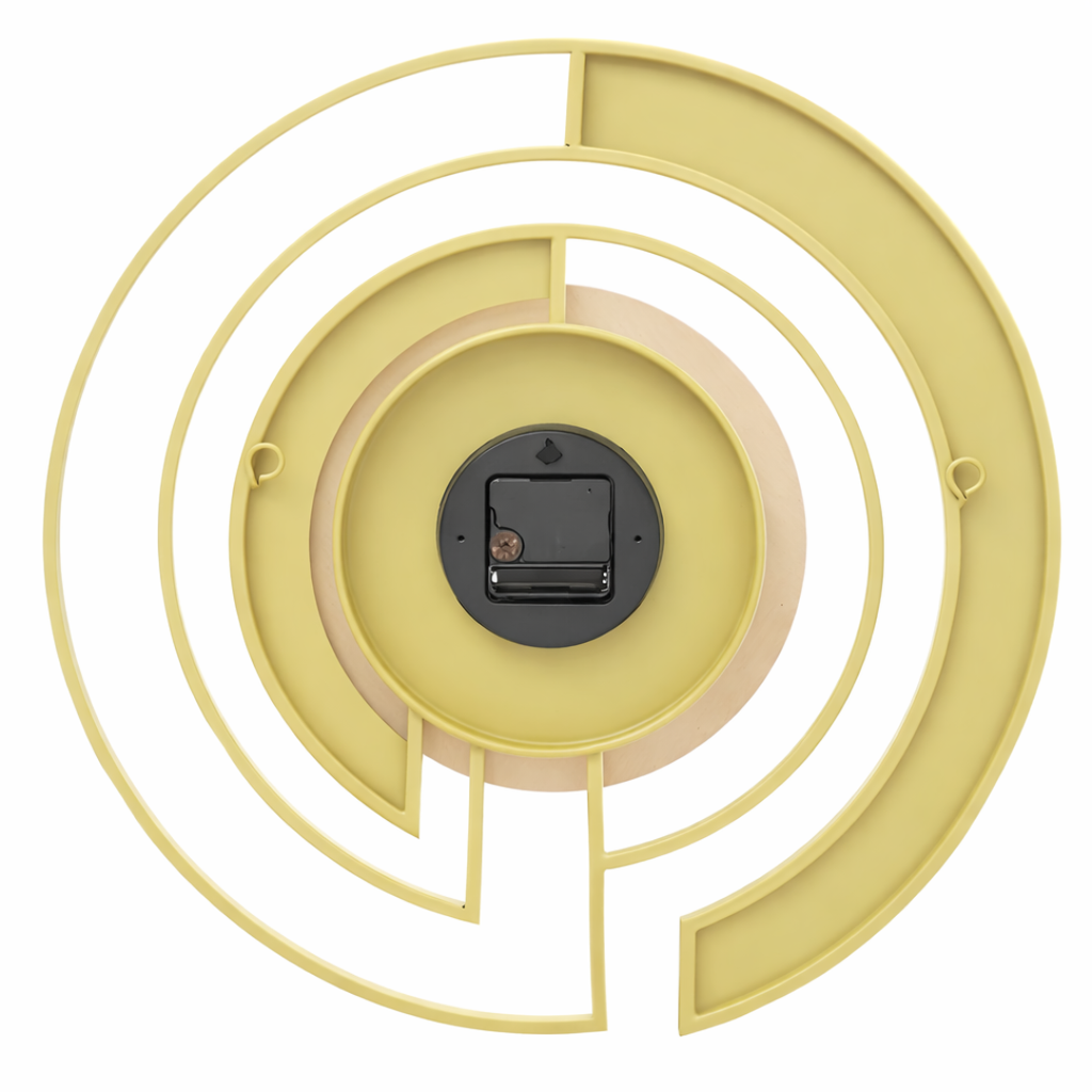 Grande Horloge Murale Design AUREA – Métal Moderne Silencieux 45 cm effet marbre