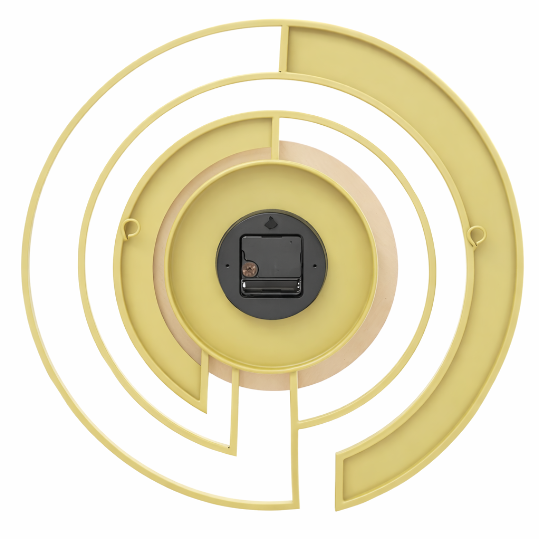 Grande Horloge Murale Design AUREA – Métal Moderne Silencieux 45 cm effet marbre