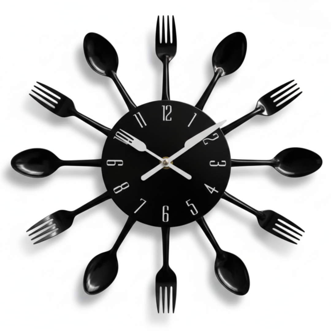 Horloge murale FØRK 40 cm en fer pour cuisine