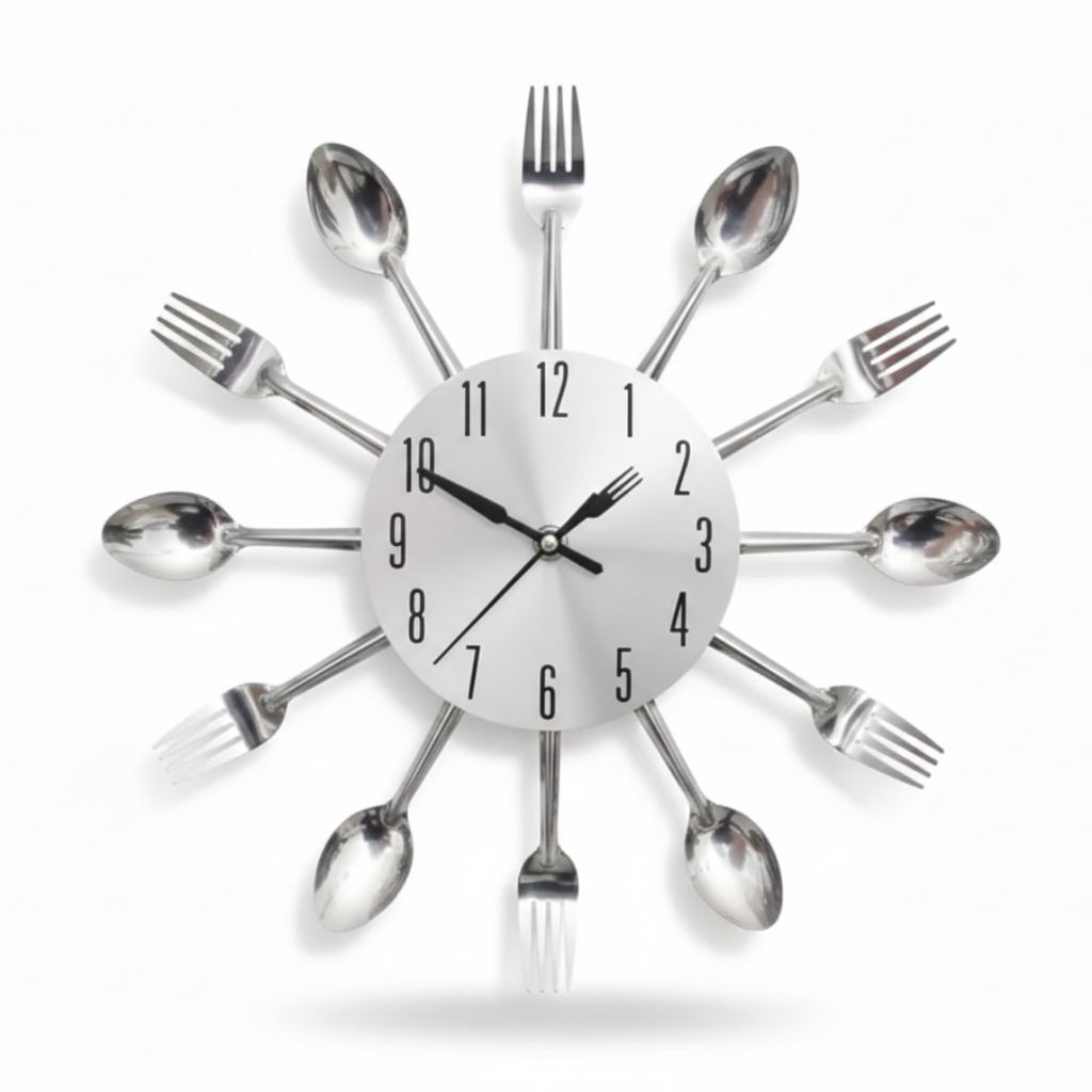 Horloge murale FØRK 40 cm en fer pour cuisine