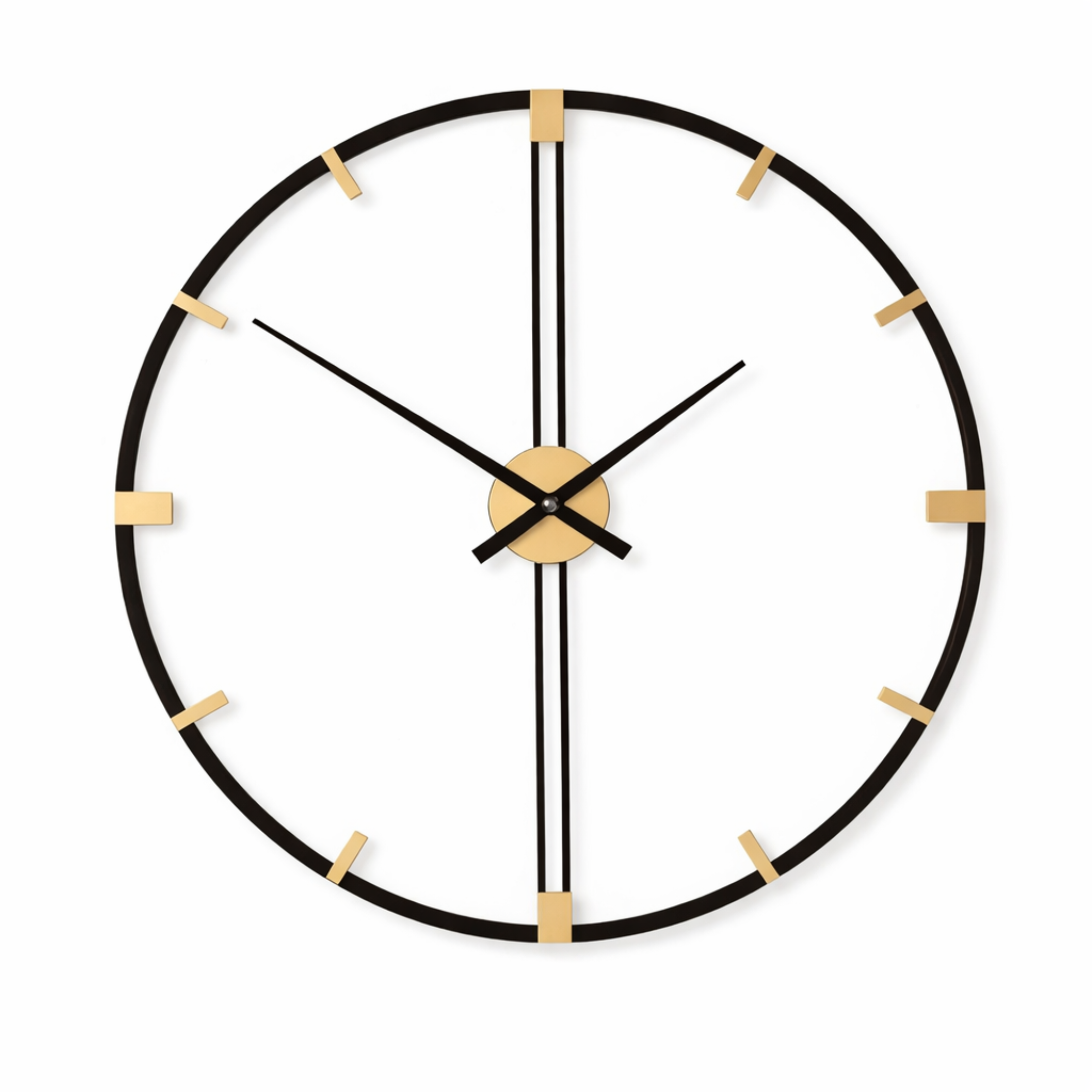 Grande Horloge murale design minimaliste SKADIA 60 cm