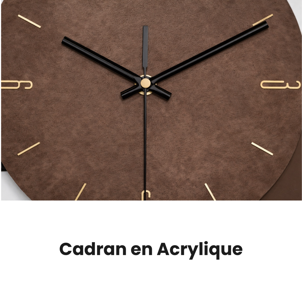 Grande Horloge murale design ECLIPSE 42x80 cm à commande lumineuse