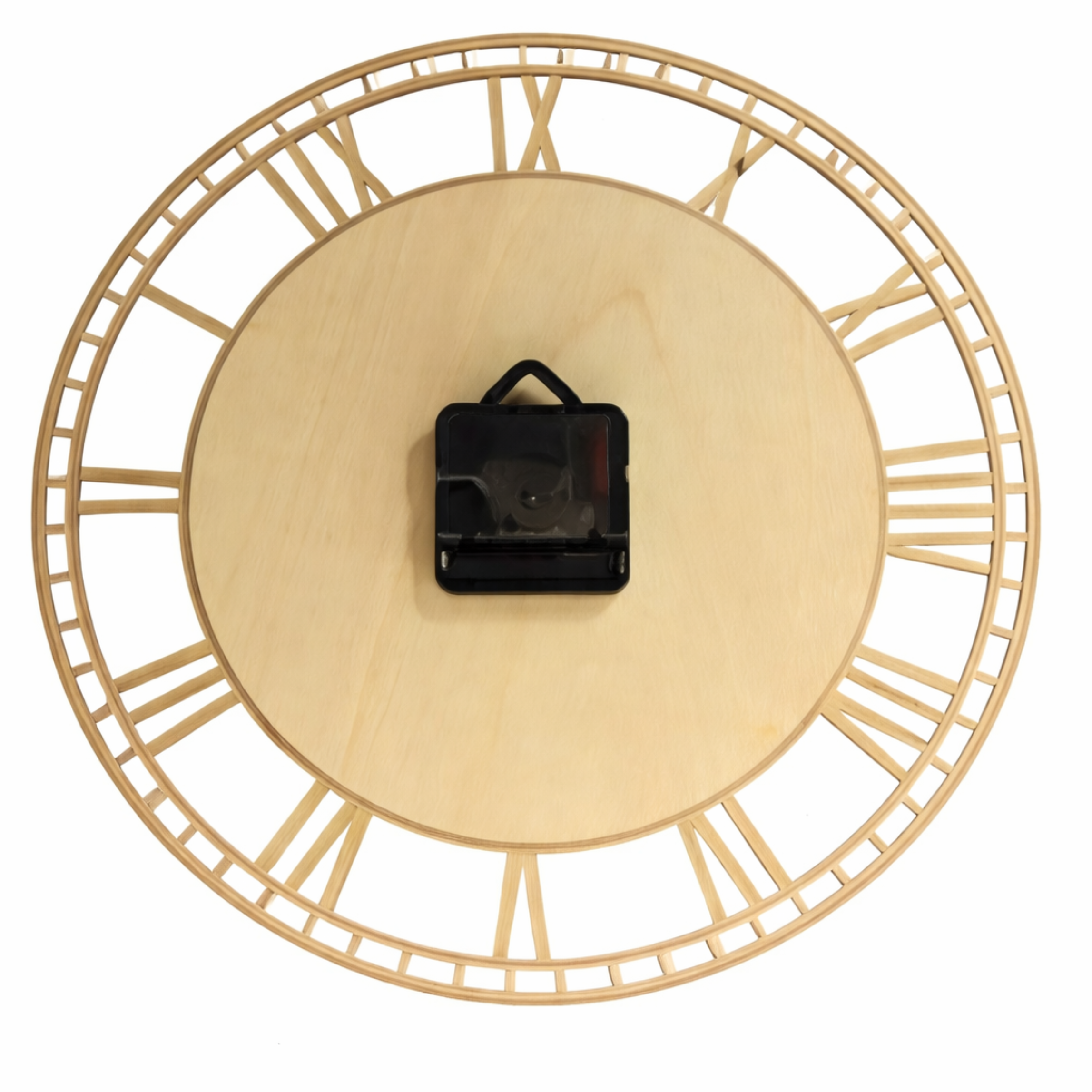Grande Horloge murale arbre de vie EIK 30/40cm bambou et bois